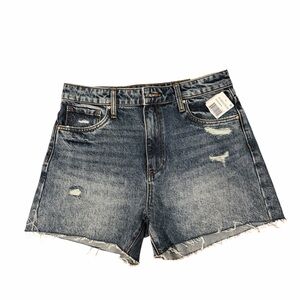 NWT Kut from the Kloth Distressed Dark Blue Denim Shorts
